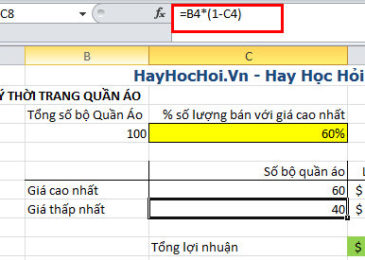 sử dụng what if analysis trong excel