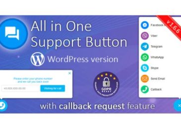 [Share Plugin WordPress] All in One Support Button + Callback Request. WhatsApp, Messenger, Telegram, LiveChat and more… V1.6.9 Mới Nhất