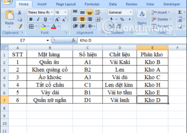 Hướng dẫn kết hợp hàm Index và Match trong Excel
