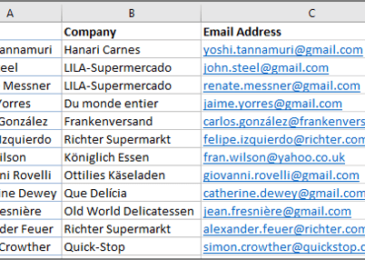 Lưu danh bạ trên Excel với các trường tương ứng để nhập vào Outlook