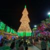 Cây thông khổng lồ làm từ 2.100 nón lá ở Biên Hòa