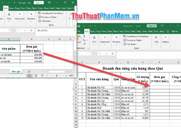 Mở 2 file Excel