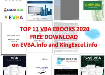 [Free ebooks]Share free TOP 11 VBA Ebooks 2020 free Download on EVBA.info