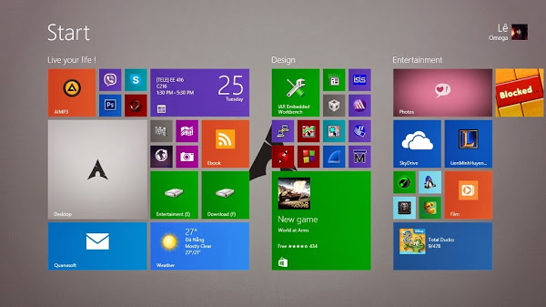 Tùy biến Windows 8 Metro Tile Icons với OblyTile