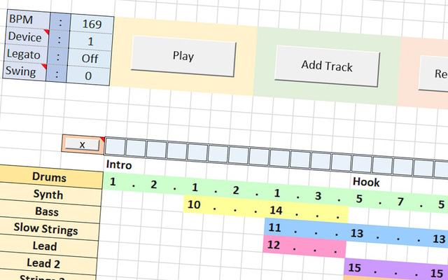 Giờ đây, bạn đã có thể làm nhạc trên Excel như trên các phần mềm làm nhạc chuyên nghiệp