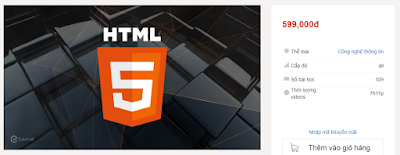 Share khóa học : Học lập trình HTML5 từ đầu 