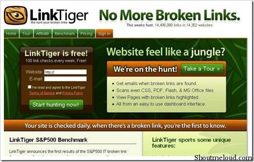 linktiger 5 Free Broken Link Checker Websites