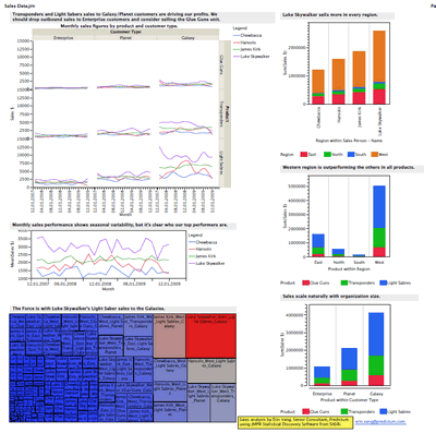 Jmp based Sales Dashboard by Erin Vang