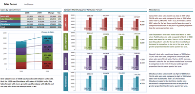 Excel based Sales Dashboard by Hernan