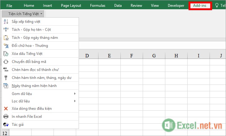 Tiện ích Excel hỗ trợ cho dân văn phòng